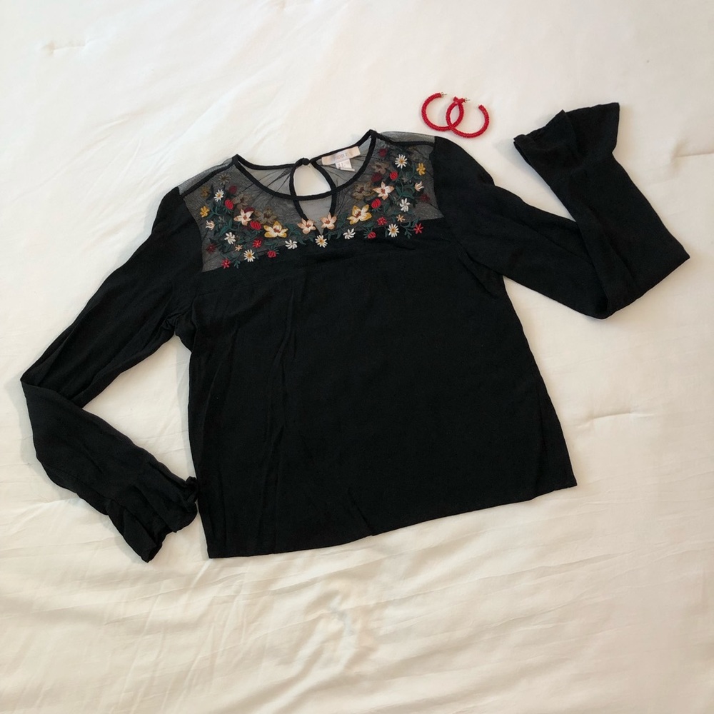 Forever 21 black blouse